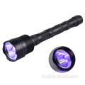 Riflettore Flashlight 365NM LED Torcia in lega di alluminio UV